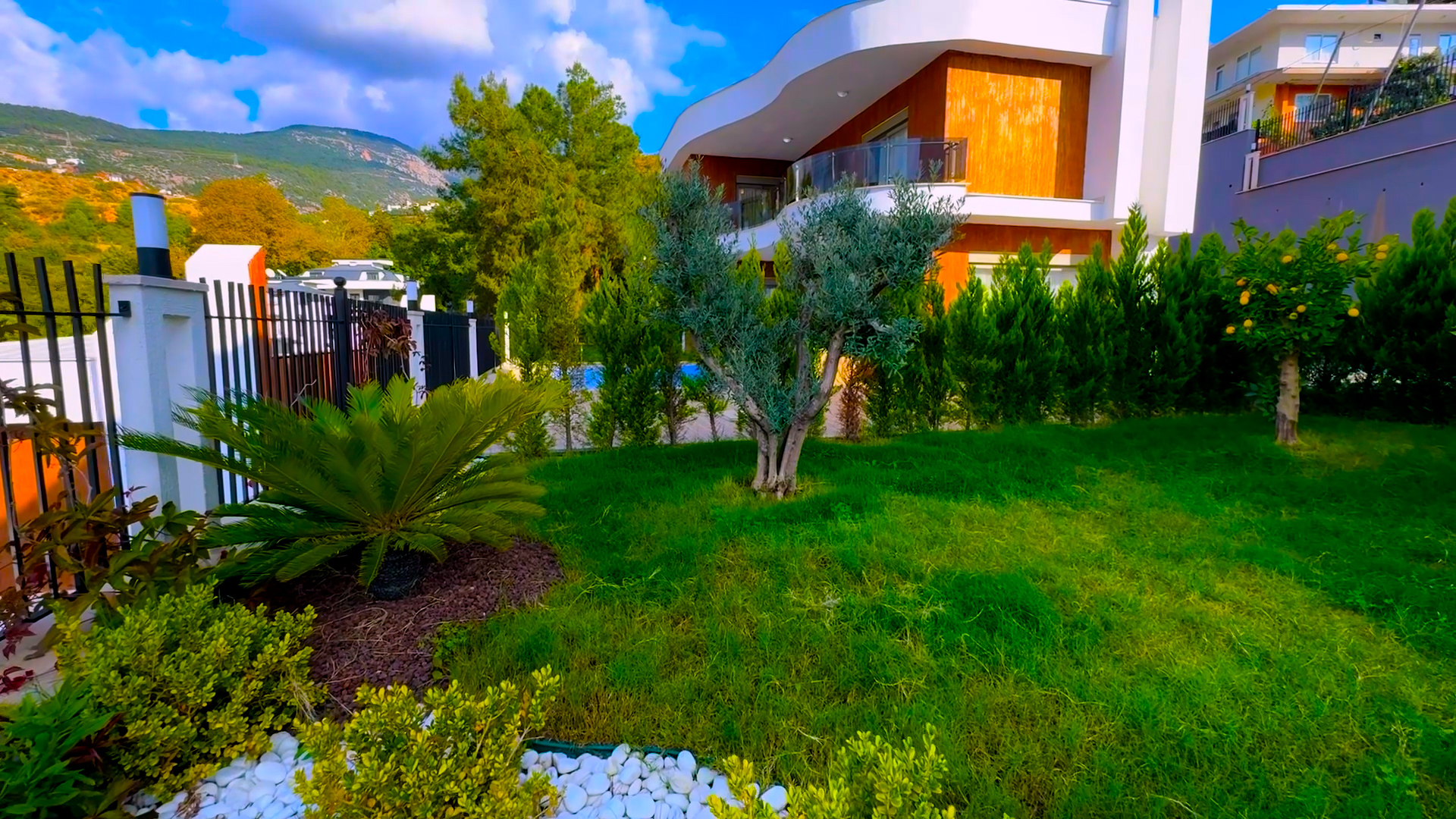 Luxury villa in forest setting